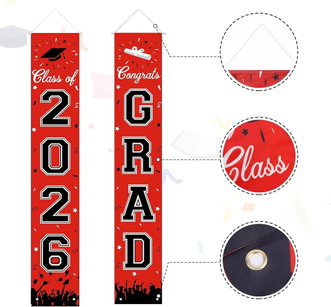 2026 Graduation Decorations, Graduation Banner Class of 2026, Hanging - Image 6