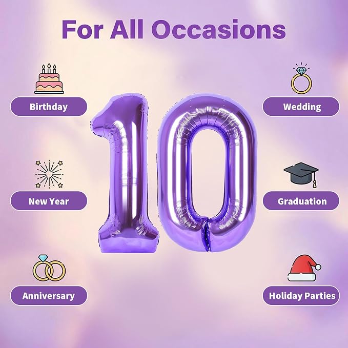 Number Balloons for Birthday Decorations - Image 5