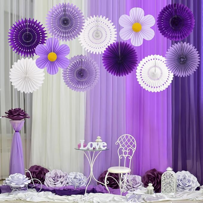 zilue Paper Fans Party Decorations Paper Flowers Decorations - Image 7