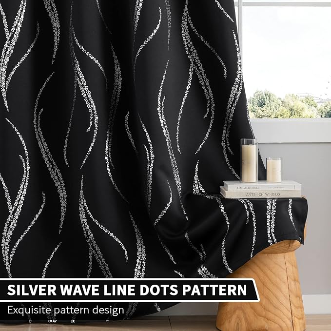 Yakamok Black Blackout Curtains - Image 6