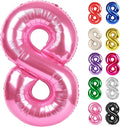 Pink Number 8 Balloon 40 Inch by IWERP