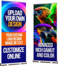 33x81 Custom Retractable Banner Stand Signs READY IN 1 DAY Pull up Roll up by Custom