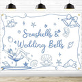 Seashells & Wedding Bells Backdrop Banner by Ramciyo