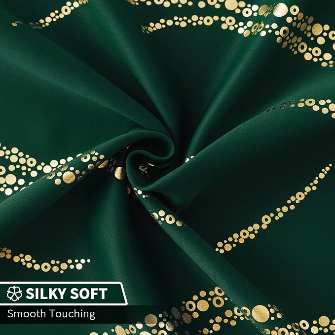 Yakamok Emerald Green Blackout Curtains - Image 5