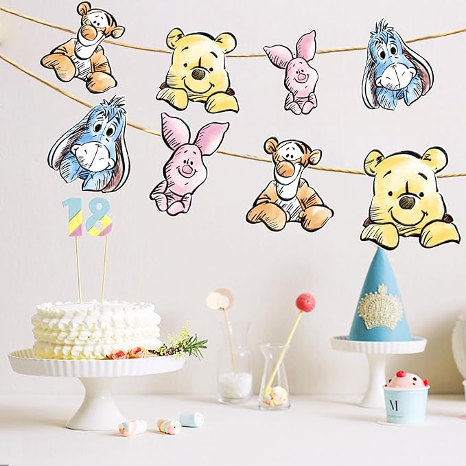 Cute Bear Banner For Baby Shower Decorations Birthday Banner Party Decoration - Image 4