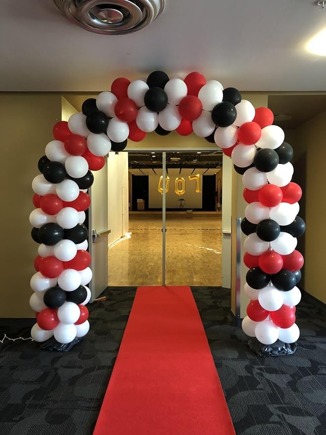 Voircoloria 148pcs Red Black White Balloons Arch Kit, 18 12 10 5 Inch | - Image 6