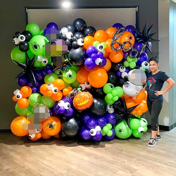 Halloween Balloon Arch Garland Kit, Big DIY Spider Balloon, Ghost Skull Foil - Image 6