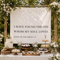 Chumia Christian Wedding Banner I Have Found The One Whom My Soul Loves Song of by Chumia