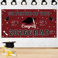 Graduation Decorations 2026 Maroon Graduation Banner 66.1" x 33.8" Graduation by Yunfan