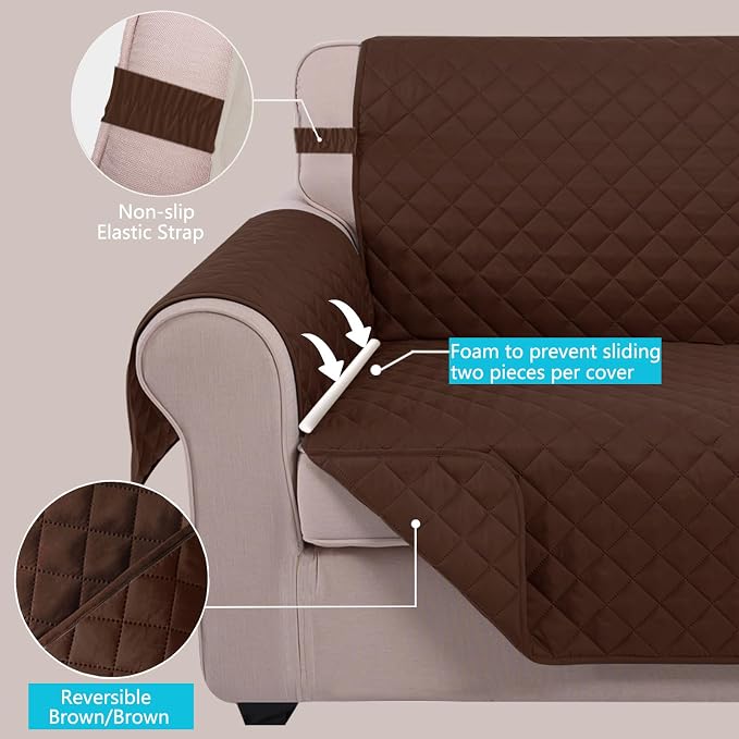 U-NICE HOME Reversible Sofa Cover Couch Cover - Image 3