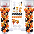 Gejoy 2 Sets Basketball Hoop Balloon Column Stand Kit Includes 169 Latex by Gejoy