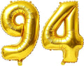 40 Inch Number 94 Balloons for 94th Birthday Party Decorations, 0-100 Gold by FOBELEC