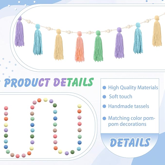 SmoothNovelty 139 Pcs Felt DIY Custom Banner Kit Include 104 Letters 18 - Image 4