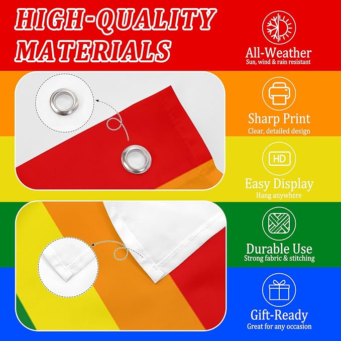 Custom Pride Flag 3x5 Ft Outdoor, Personalize Print Your Own Text/Photo/Logo - Image 5