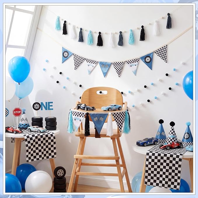Hahafelt 4 Pcs Baby Shower Party Decoration Kit Pennant Bunting Banner Tassel - Image 3