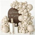 White Balloons 125 Pcs Different Sizes 18 12 10 5 Inch Sand White Neutral Latex by Searchbyoccasioncolorsize