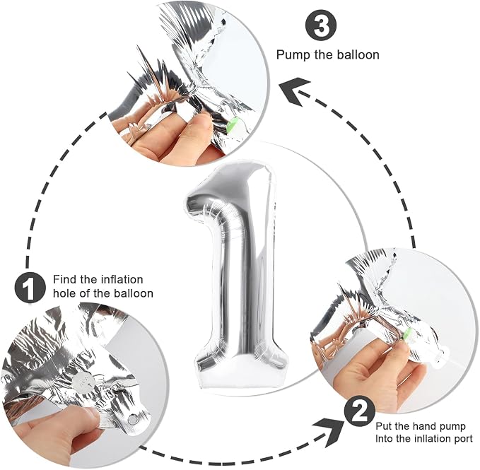 Number 30 Balloons 40 Inch Silver 30 Balloon - Image 6