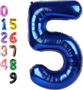 Number Balloons Blue 5 Balloon 40 inch by Enyeopd