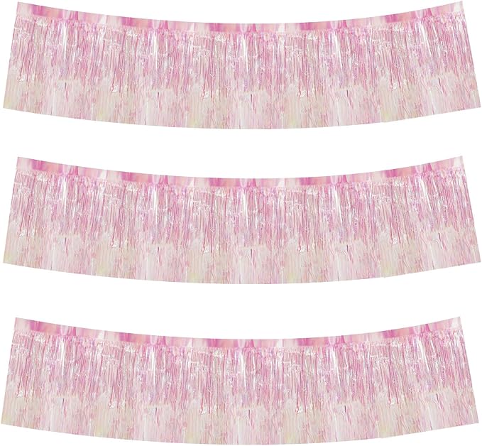 BEISHIDA Transparent Fringe Garland Banner 30ft Wall Tinsel Foil Streamers | by Beishida