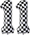 LHOAVWE Number 11 Checkered Balloons 40 Inch Giant Race Car Checkered 11 Number by LHOAVWE