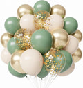 Sage Green Gold Balloons, Birthday Party Decorations by PATYDECRO