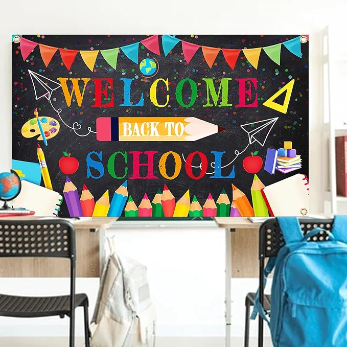 Welcome Back to School Banner for Back To School Decorations - Image 4