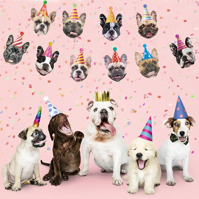 Hooqict Dog Birthday Banner Puppy Themed Party Decorations - Image 3