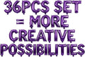 36 Pcs Purple Letter Balloons, Custom A-Z Set by GOGAKIE