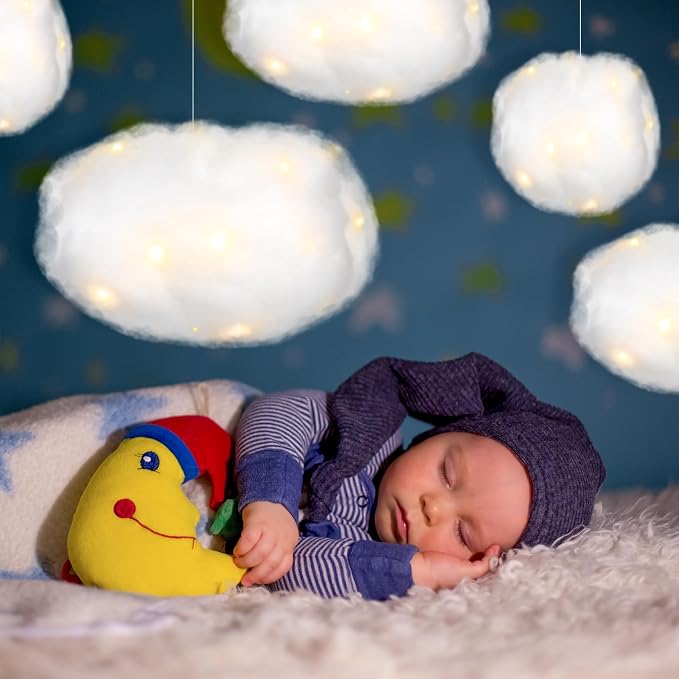 Tatuo 6 Pcs LED Artificial Hanging Clouds - Image 6