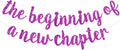 BEISHIDA Purple Pre-Strung Glitter The Beginning of A New Chapter Banner | by Beishida