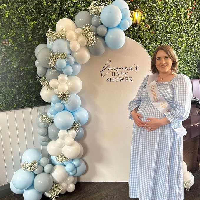 Light Blue Balloons, Baby Shower, Gender Reveal Party Decorations - Image 4