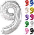 Sliver Number 9 Balloon 40 Inch by IWERP