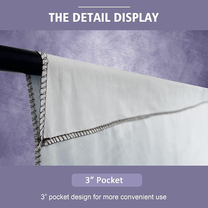 Abstract Photography Backdrop for Photoshoot 8x10ft, Light Purple, No Stand | - Image 6