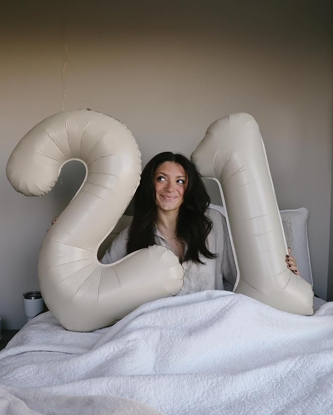 Cream Number 16 Balloon 40 Inch - Image 3