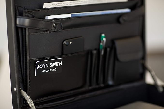 Custom Engraved Name Tag Badges – Personalized Identification with Pin or Magnetic Backing, 1 Inch x 3 Inches, White/Blue