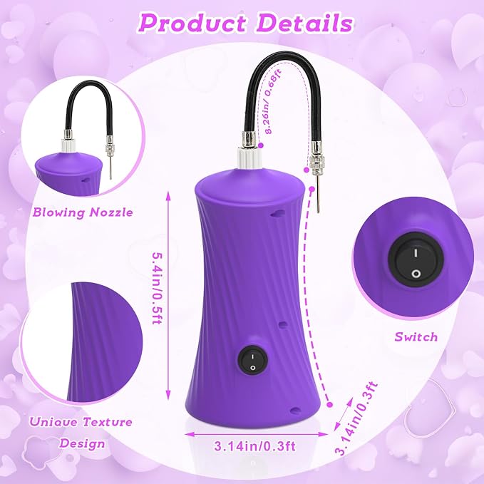 AXHJ 2-in-1 Balloon Pump Electric, Balloon Inflator - Image 2