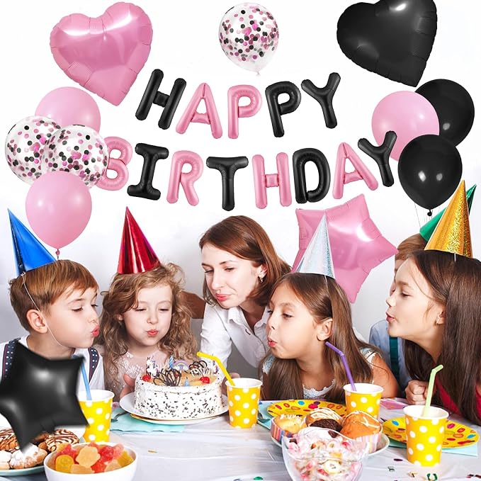 CANREVEL Happy Birthday Banner Decoration + 30pcs Star Balloons, - Image 7