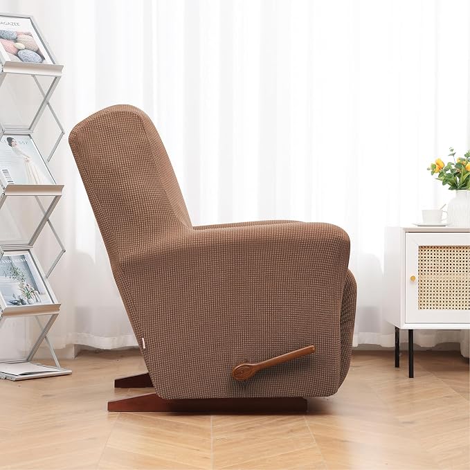 Recliner Chair Covers, 1-Piece Lazy Boy Recliner Covers, Camel | Washable - Image 3