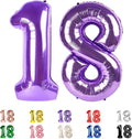 18 Balloon Numbers 40Inch for 18th Year Old Birthday Decorations, Inflation by Mluchee