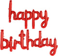 Happy Birthday Balloons Banner Foil Letters Balloons Connected, Personalized by TOTAFAM