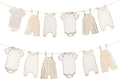Neutral Baby Shower Bunting by ELEFOCUS