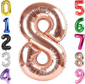 40 In Rose Gold Number 8 Balloon, 8th Birthday Party Decorations by Hadoife
