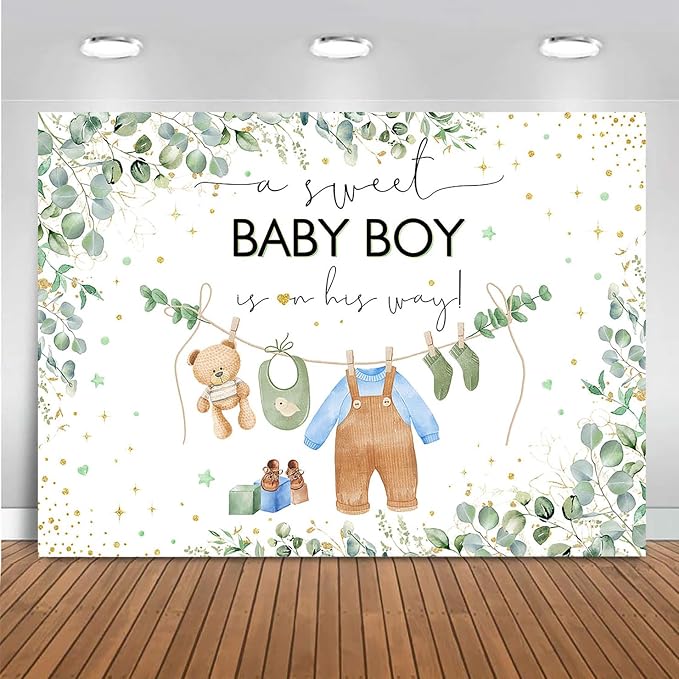 Mocsicka Sweet Baby Girl Princess Pink Greenery Backdrop by Mocsicka