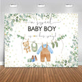 Mocsicka Sweet Baby Girl Backdrop Princess Pink Greenery Decoration by Mocsicka
