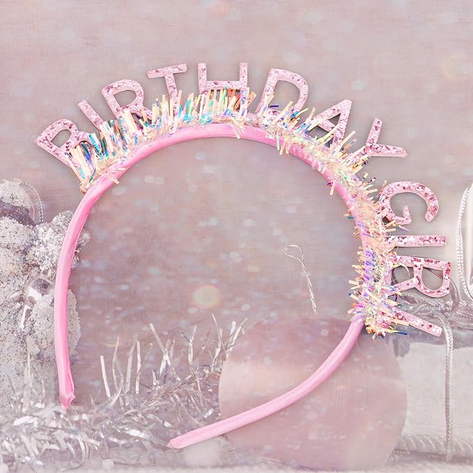 CIEHER Birthday Girl Headband Birthday Crown - Image 8