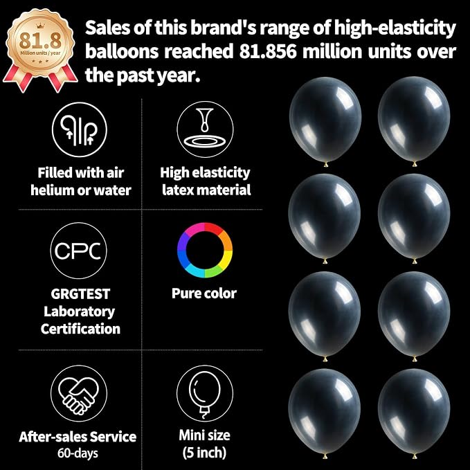 Clear Balloons 110Pcs, 5 Inch Small Latex Party Balloons, Mini Thick Clear - Image 3