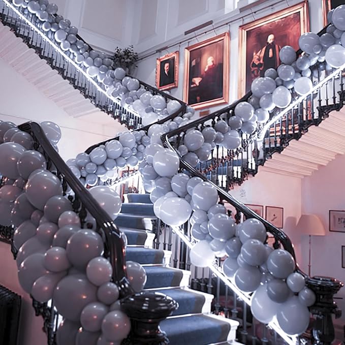 PartyWoo Dusty Blue Balloons 50pcs Slate Blue Boho Neutral Color | 12 Inch - Image 7