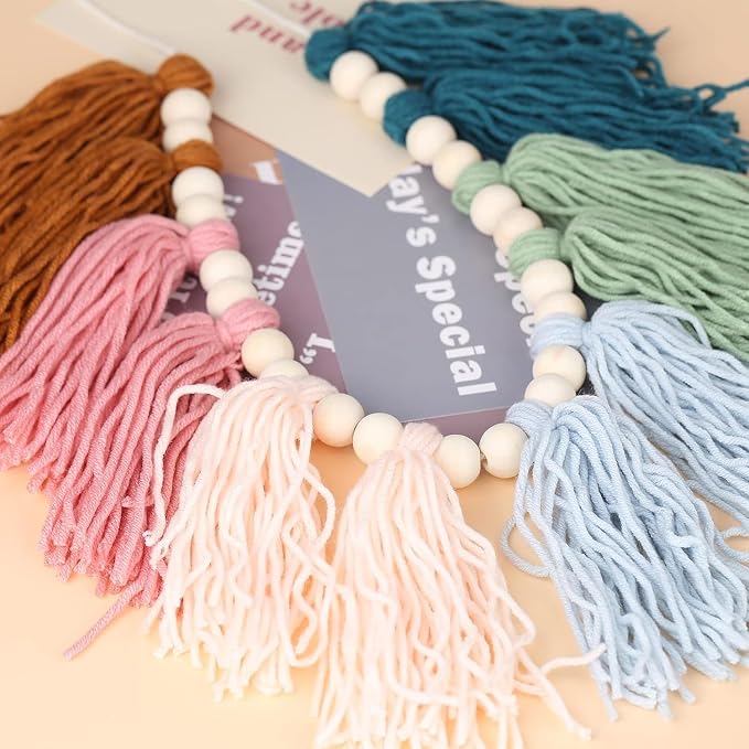 Colorful Boho Tassel Garland - Image 2