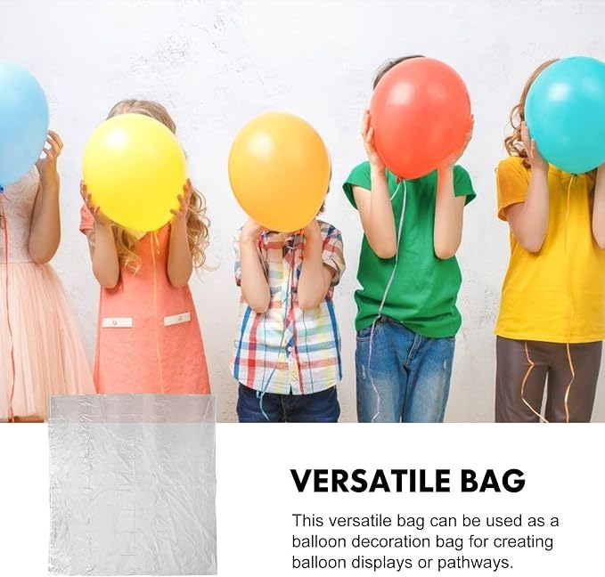 Balloon Storage Bags Reusable Plastic Large Capacity 5pcs Balloon Carrying Bags - Image 3