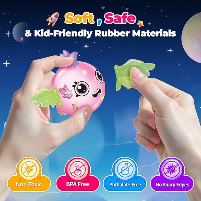 PINSHILE DIY Space Magic Balloon Craft Kit, Sticker Decorated Balloons Toy - Image 4